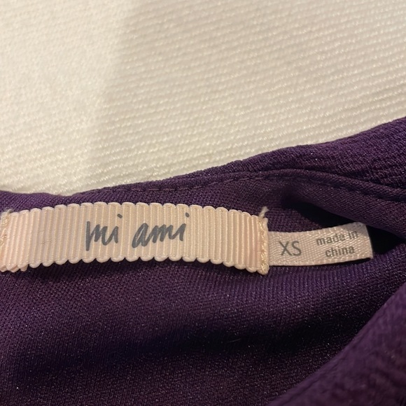 Mi Ami Ladies Dress XS Scollop Bottom Purple - Picture 4 of 10
